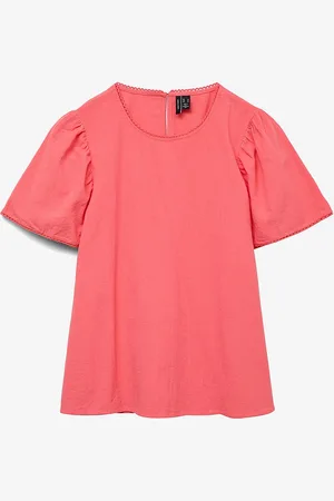 VERO MODA Bluse vmPretty SS Top Wvn GA