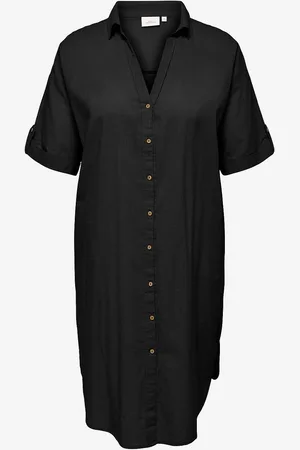 ONLY Skjortekjole carCoco SS Blk Shirt Dress Wvn