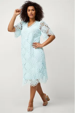 Zizzi Blondekjole mFiona 1/2 Blk Dress