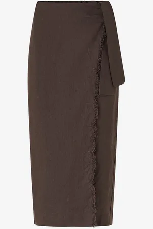 MANGO Skjørt i lin Skirt Pareo