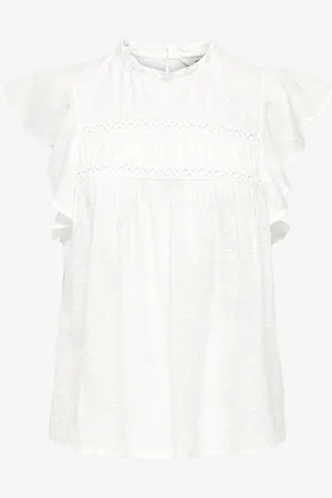 ONLY Bluse onlKatti S/S Dobby Top Wvn