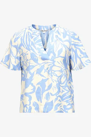 Object Bluse objKarina S/S RE V-neck Top