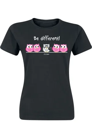 BE DIFFERENT Fun T-skjorte - - Metal - S til 3XL - Damer