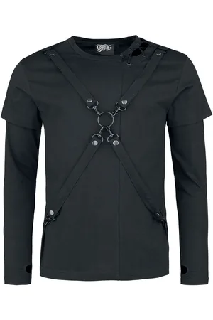 Vixxsin Goth Langermet skjorte - Cobain topp - S til XXL - Herrer