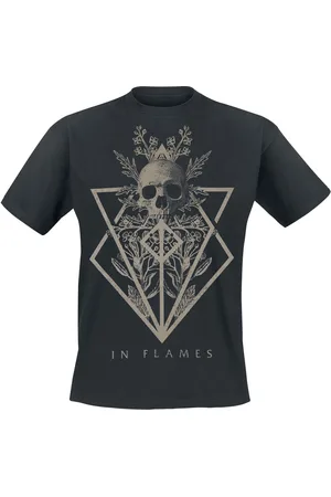 IN FLAMES T-skjorte - Skull - S til 4XL - Herrer