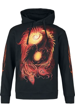Spiral Goth Hettegenser - Phoenix Arisen - S til XXL - Herrer