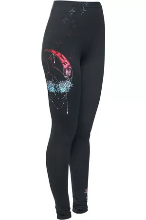 Full Volume Leggings - Leggings med Dekorativt Print - XS til S - Damer