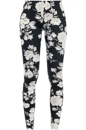 Urban classics Leggings - Ladies Flower Leggings - XS til 4XL - Damer