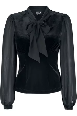 Hell Bunny Rockabilly Bluse - Gabriella Top - XS til 4XL - Damer