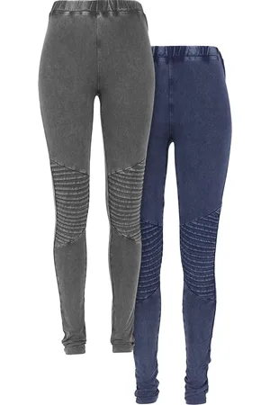 Urban classics Leggings - Pre-Pack Denim Jersey Leggings 2-Pakke for Kvinner - XS til 4XL - Damer