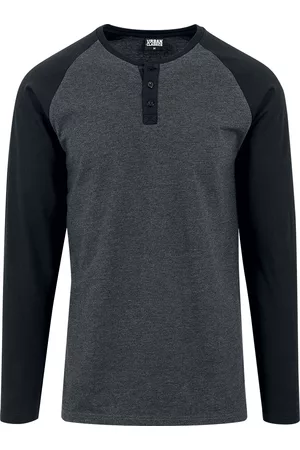 Urban classics Langermet skjorte - Contrast Raglan Henley L/S - M til XXL - Herrer