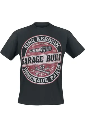 King kerosin Rockabilly T-skjorte - Garage Built - S til 3XL - Herrer
