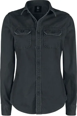 Brandit Langermet skjorte - Girls Vintage Shirts Longsleeve - XS til 4XL - Damer