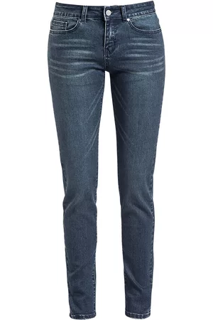 RED by EMP Jeans - Skarlett in Blue with Light Wash - W26L32 til W40L34 - Damer