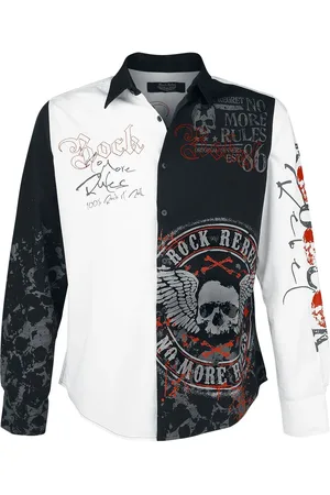 Rock Rebel Langermet skjorte - There Is No Business Like Rock Business - S til XXL - Herrer