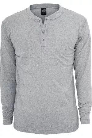 Urban classics Langermet skjorte - Basic Henley - S til L - Herrer