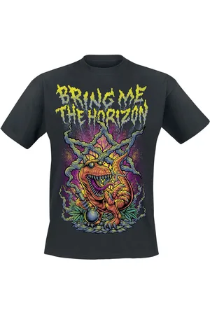 Bring Me The Horizon T-skjorte - Smoking Dinosaur - S til XXL - Herrer