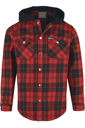 Goodyear Rockabilly Overgangsjakke - Bonded Flannel Polar Fleece Jacket - S til XXL - Herrer