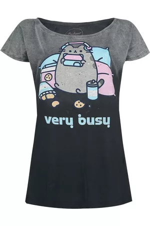 Pusheen T-skjorte - Very Busy - S til 4XL - Damer