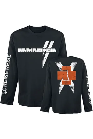 Rammstein Langermet skjorte - White Cross - M til XXL - Herrer
