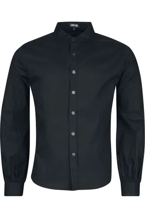 Gothicana Langermet skjorte - Black night - L - Herrer