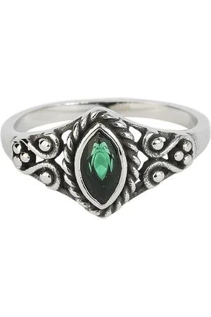 etNox Ring - Green Navette - Damer