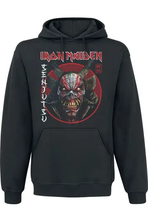 Iron Maiden Hettegenser - Senjutsu Eddie Face Circle - S til M - Herrer