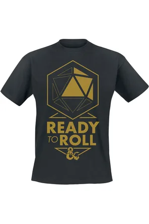 Dungeons and Dragons Gaming T-skjorte - Ready to Roll - S til XXL - Herrer