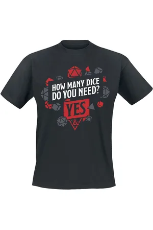 Dungeons and Dragons Gaming T-skjorte - Dice - S til XXL - Herrer