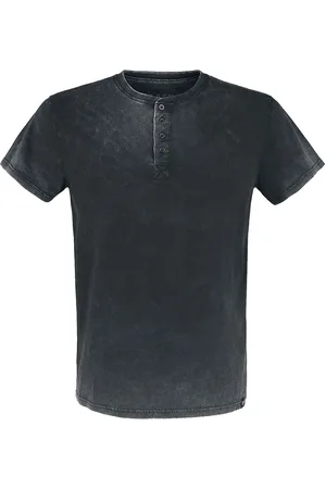EMP T-skjorte - T-Skjorte med Vask og Knapper - S til 5XL - Herrer