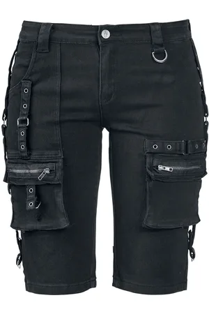 Gothicana Shorts - Strap Shorts - 27 til 34 - Damer