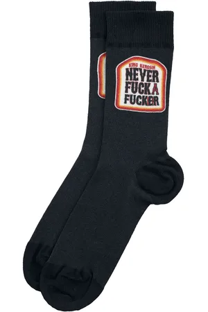 King kerosin Sokker - Never Fuck A Fucker Socks - EU39-42 til EU 43-46 - Herrer