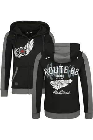 Rock Rebel Hettejakke - Rock Rebel X Route 66 - Hoody Jacket - S til XXL - Damer