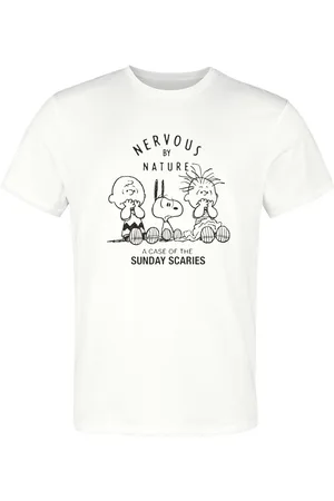 Peanuts T-skjorte - Nervous By Nature A Case Of The Sunday Scaries - S til 3XL - Herrer