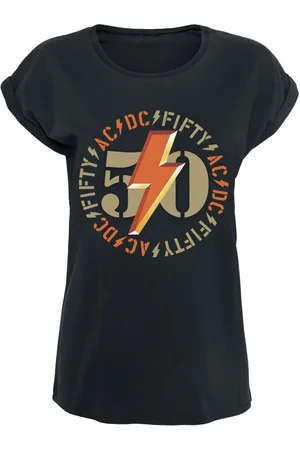 AC/DC T-skjorte - Fifty Bold Emblem - S til XXL - Damer