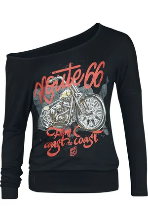 Rock Rebel Langermet skjorte - Rock Rebel X Route 66 - Longsleeve - S til XXL - Damer