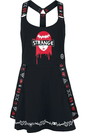 Gothicana Goth Kort kjole - Gothicana X Emily The Strange Dress - S til XXL - Damer