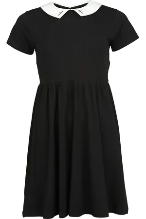 Gothicana Kort kjole - Kjole med korsmønster - M til XL - Damer