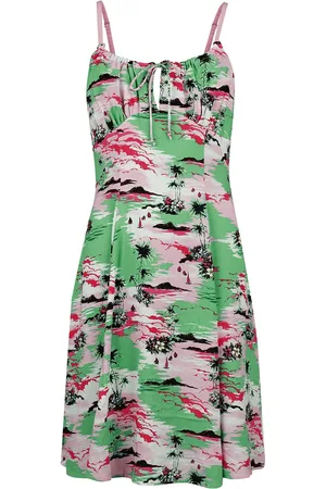 Hell Bunny Rockabilly Middellang kjole - Kai Knee Dress - XS til 4XL - Damer
