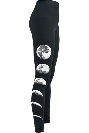 Gothicana Goth Leggings - Leggings med Måne - S til XXL - Damer