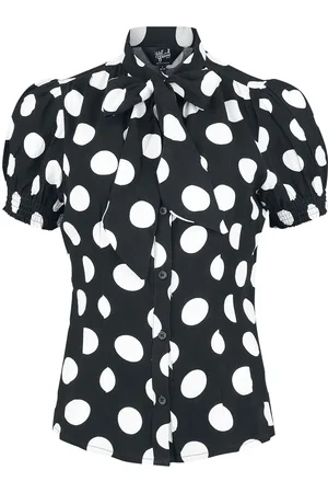 Hell Bunny Rockabilly Bluse - Dolores Blouse - XS til M - Damer