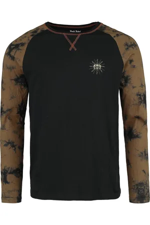 Rock Rebel Langermet skjorte - Tie Dye Skjorte med stort print på baksiden - M til XXL - Herrer