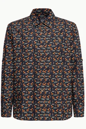 King kerosin Langermet skjorte - AOP Vintage Suit Shirts Foxy - S til XXL - Herrer
