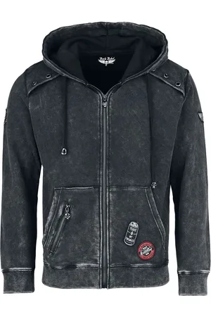 Rock Rebel Hettejakke - Mottled Jacket With Patches - M til XXL - Herrer