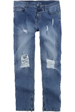 EMP Jeans - X Urban Classics unisex distressed jeans - W32L32 til W34L32 - Damer