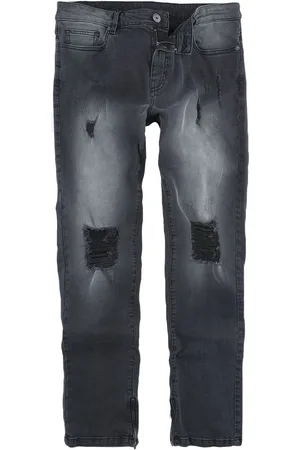EMP Jeans - X Urban Classics unisex distressed jeans - W30L32 til W34L32 - Damer
