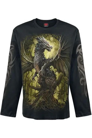Spiral Langermet skjorte - Oak Dragon - M til XXL - Herrer