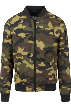 Urban classics Bomber jakke - Lett Camo Bomberjakke - S til M - Herrer