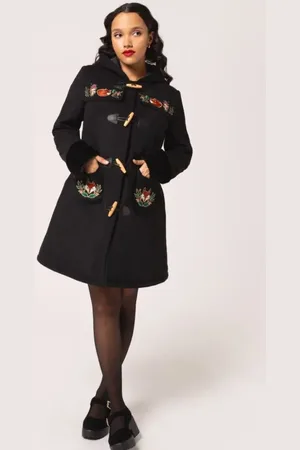 Hell Bunny Goth Frakker - Basil Coat - XS til XL - Damer