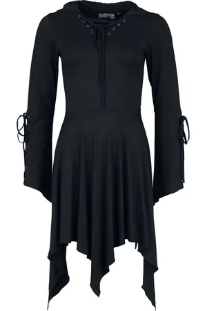 Gothicana Goth Kort kjole - Kjole med Snøring - S - Damer
